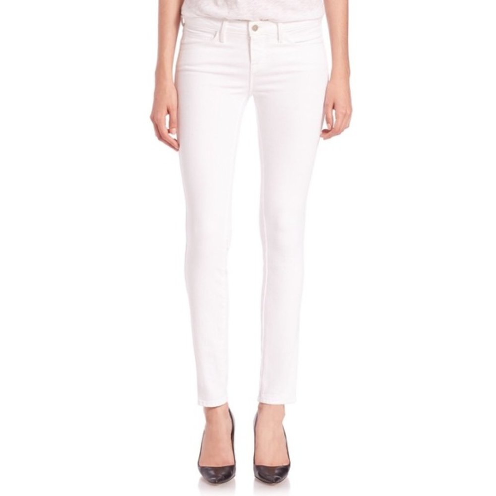 L'AGENCE White Skinny Jeans